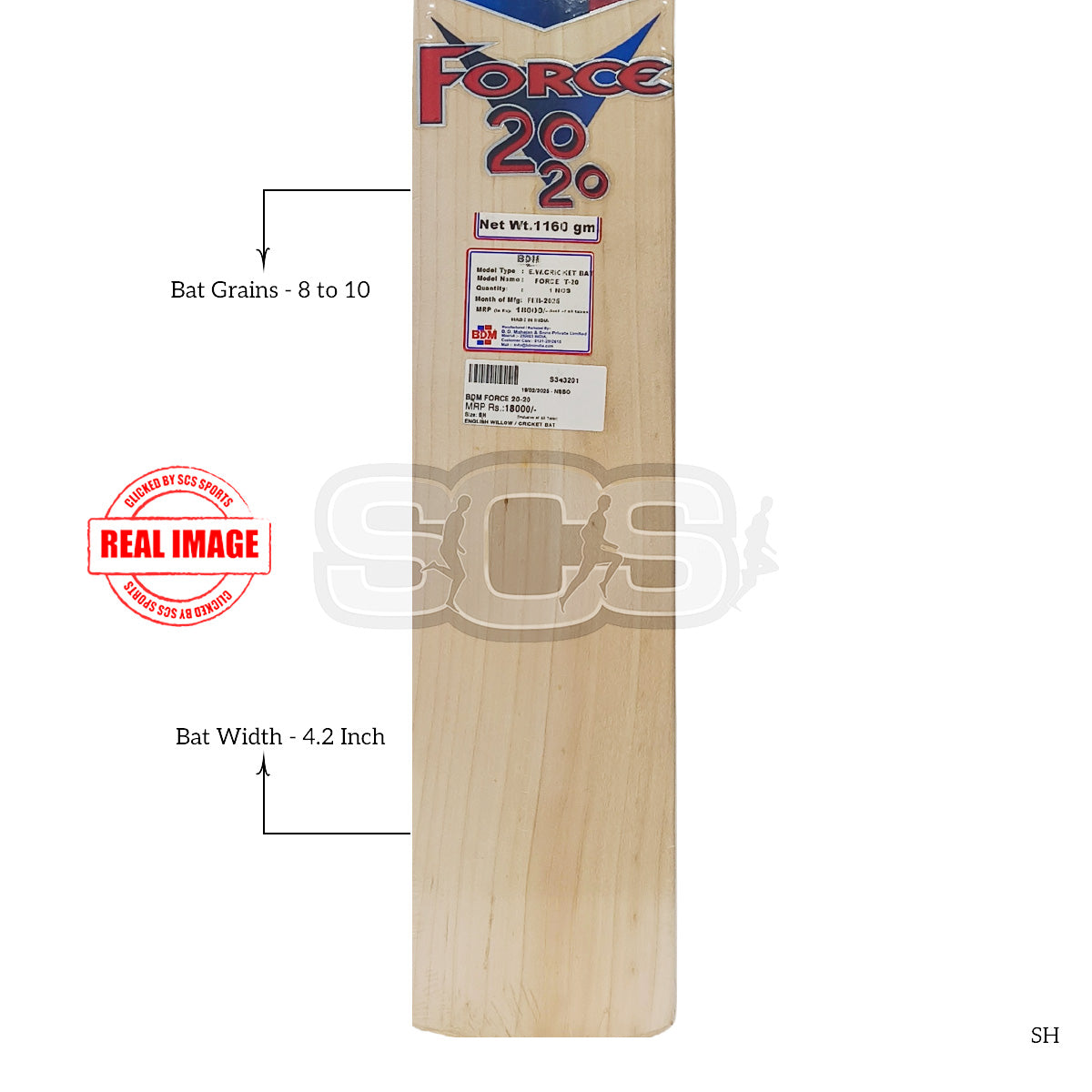 BDM Force 20-20 English Willow Cricket Bat