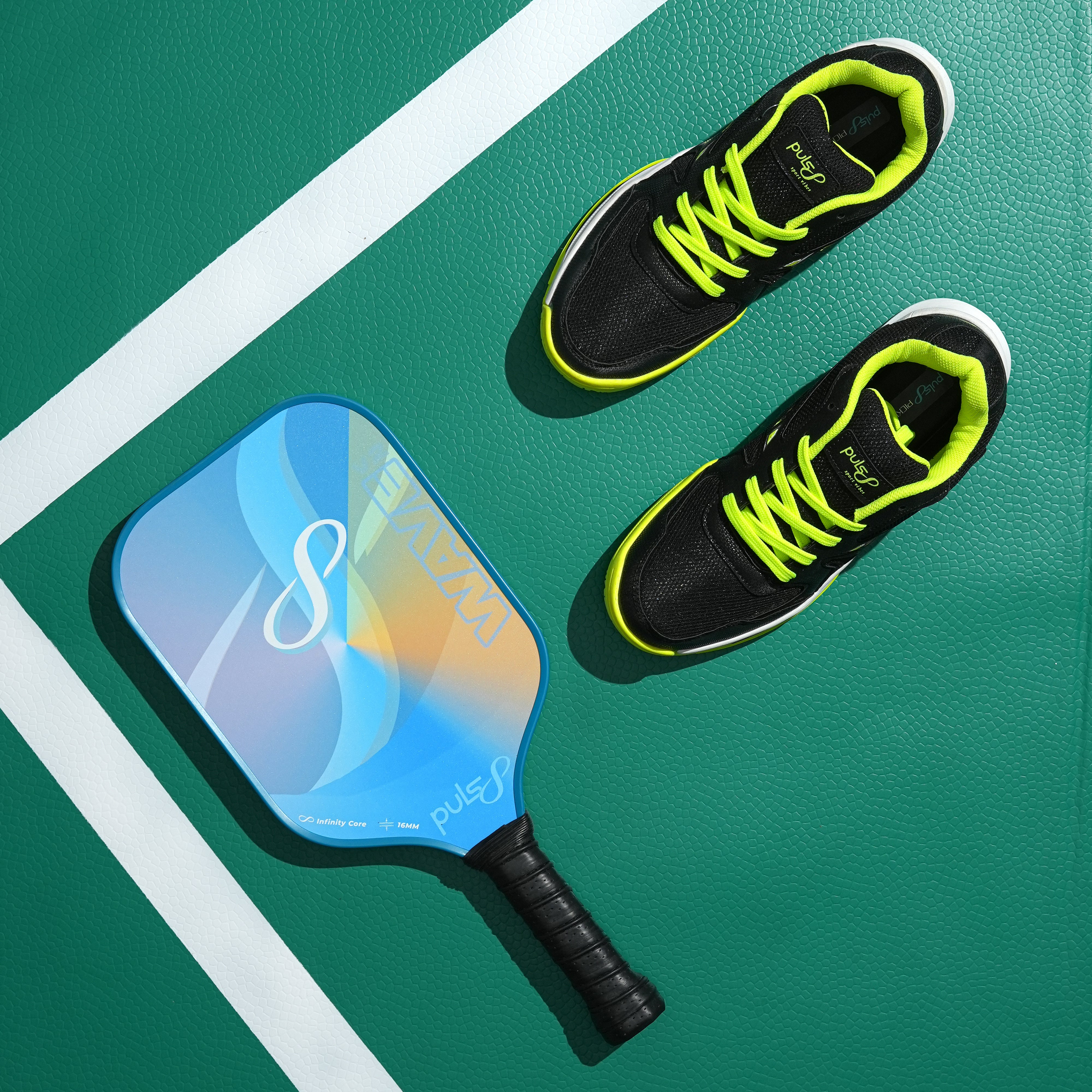 Pulsl8 Pickleball Essentials (1 Paddle + 1 Pair Shoes)