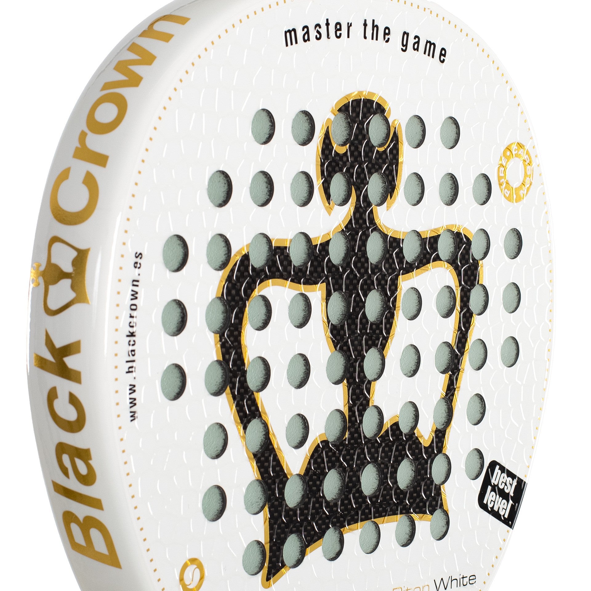 Black Crown Piton White Padel Racket