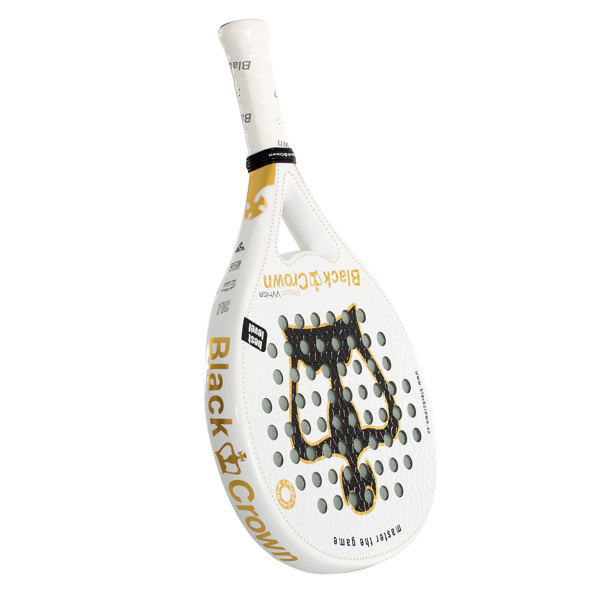 Black Crown Piton White Padel Racket