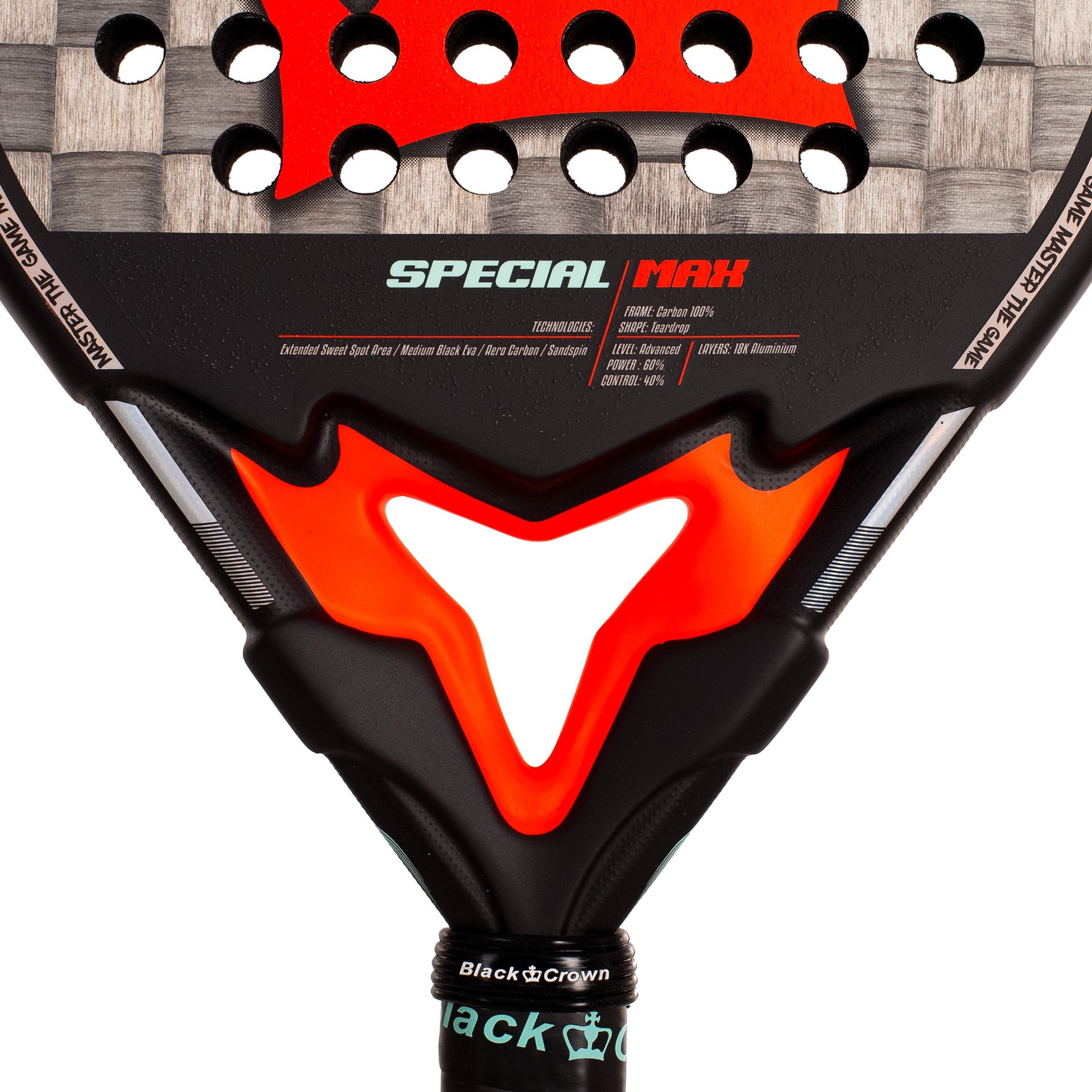 Black Crown Special Max Padel Racket