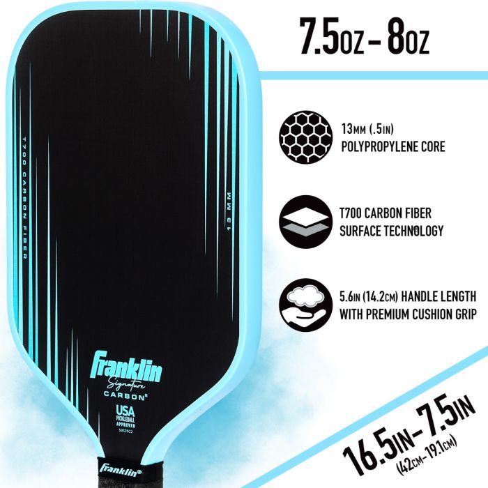 Franklin Signature Carbon Pickleball Paddle (Elongated)