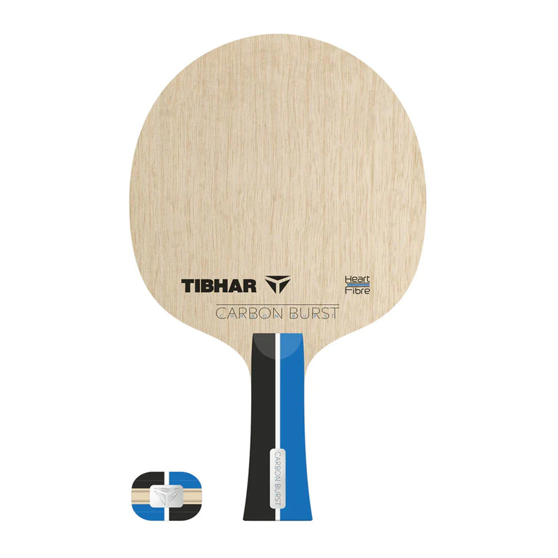 Load image into Gallery viewer, Tibhar Carbon Burst Table Tennis Ply Side Image
