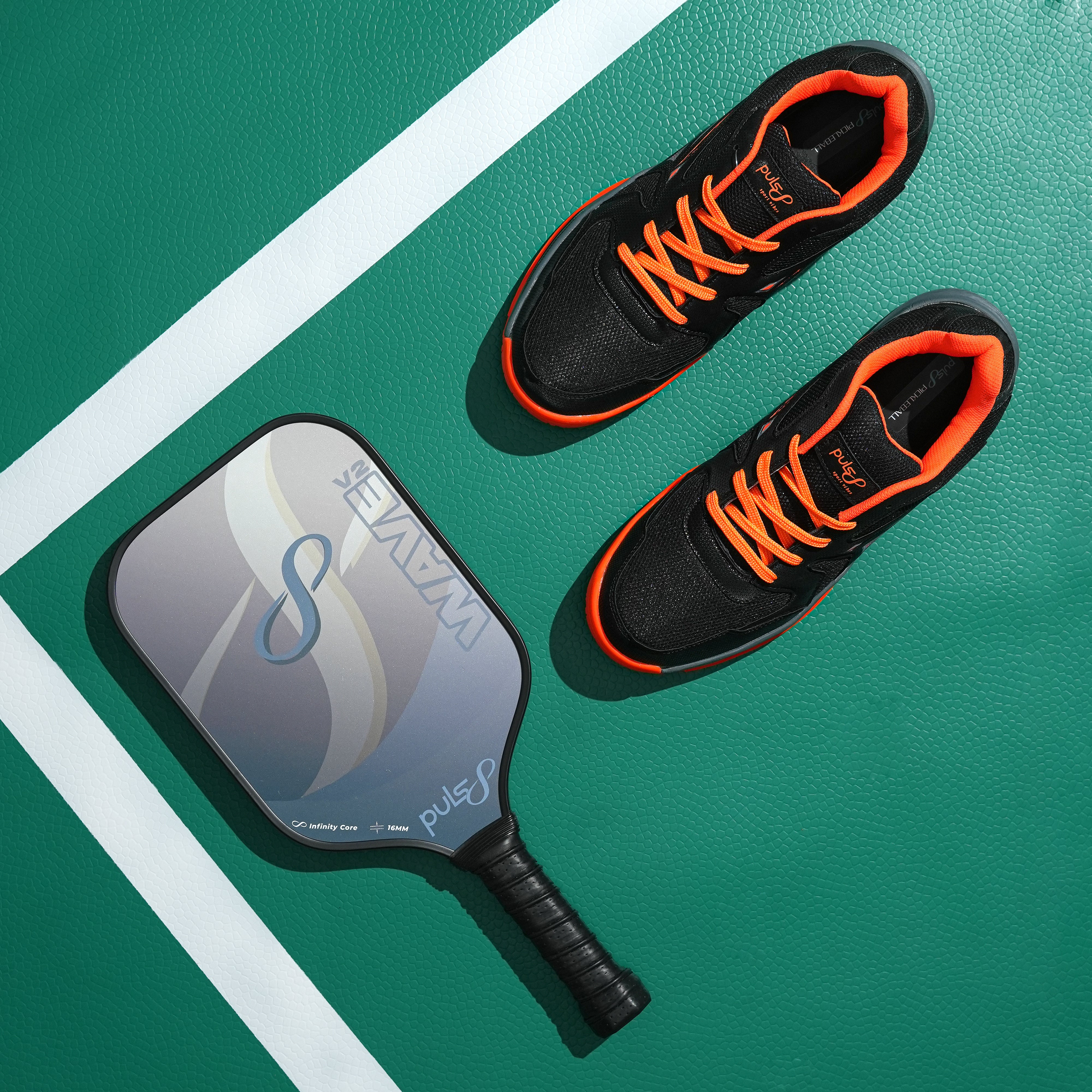 Pulsl8 Pickleball Essentials (1 Paddle + 1 Pair Shoes)