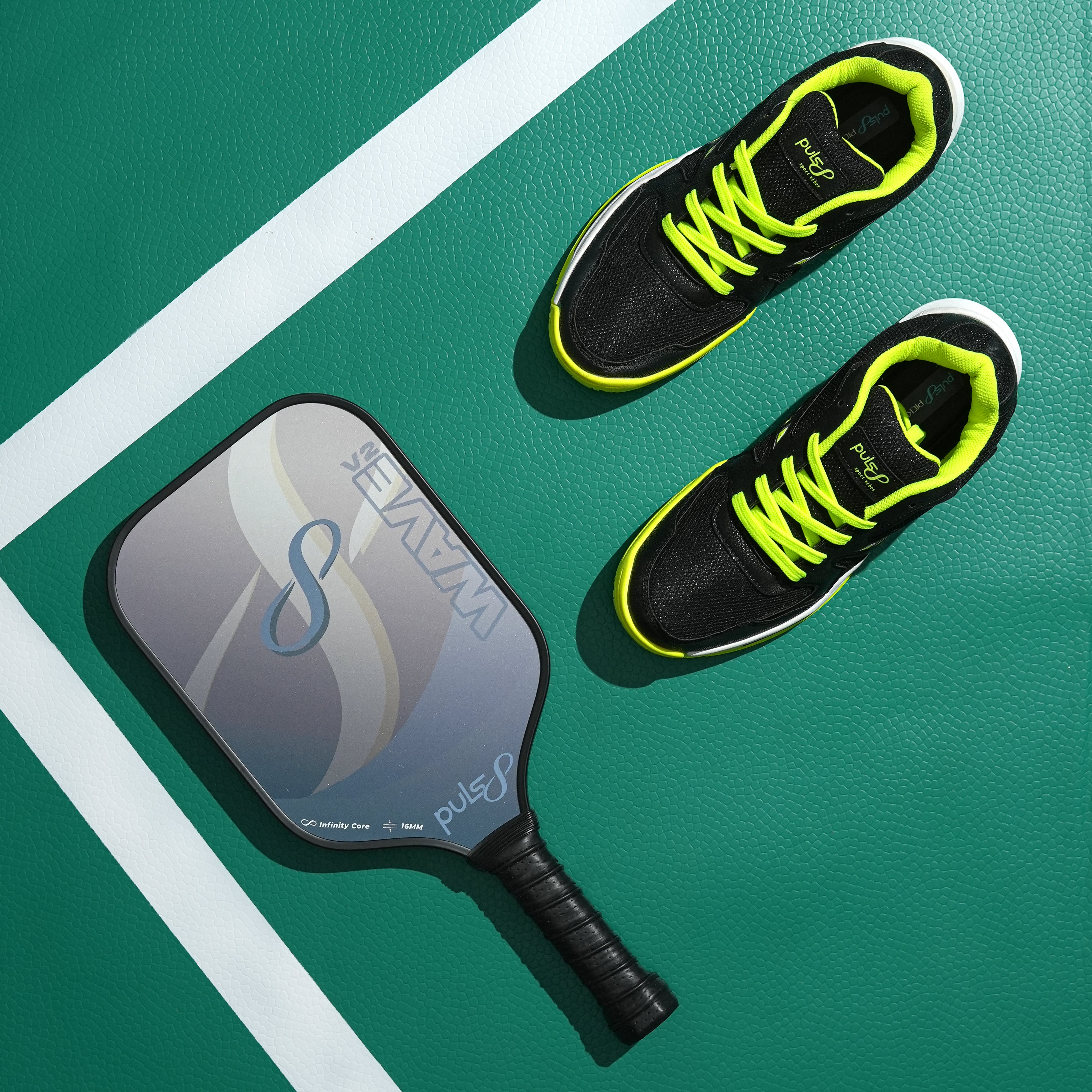 Pulsl8 Pickleball Essentials (1 Paddle + 1 Pair Shoes)
