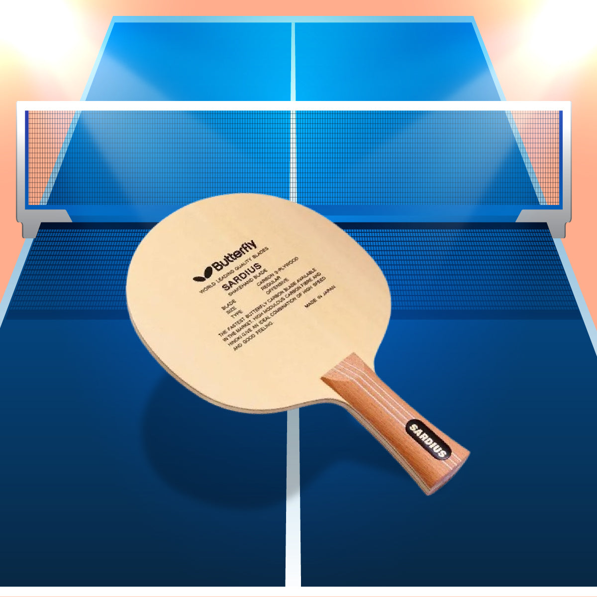 Butterfly Sardius FL Table Tennis Ply