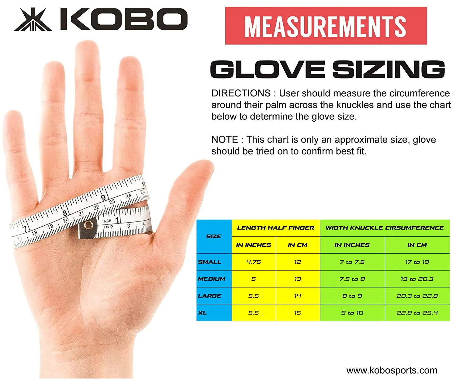 Kobo WTG-05 Gym Gloves