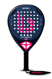 Brisk Challenger W 350 Gms padel racquet designed in Spain, offering superior power and control for advanced players
