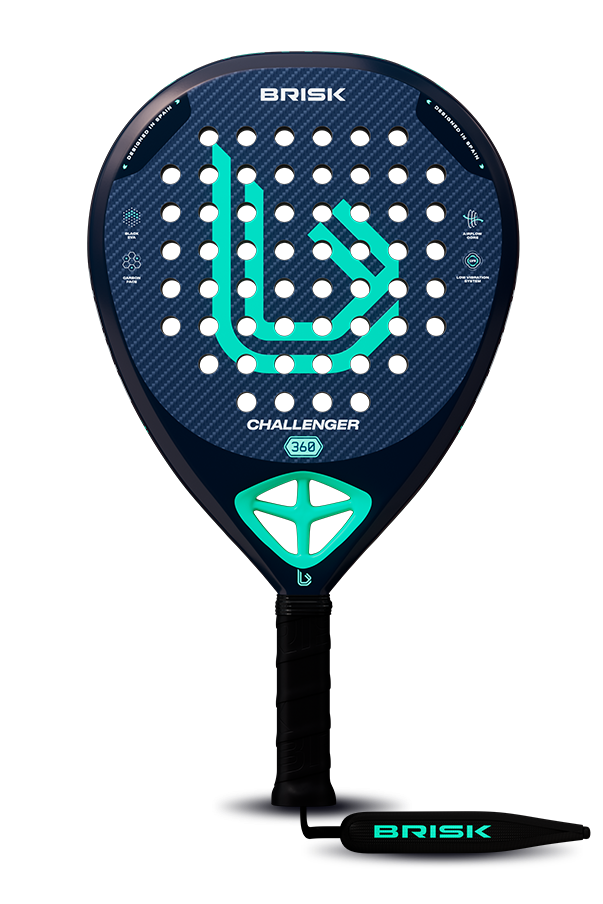 Brisk Challenger 360 Gms Padel Racquet (Designed in Spain)