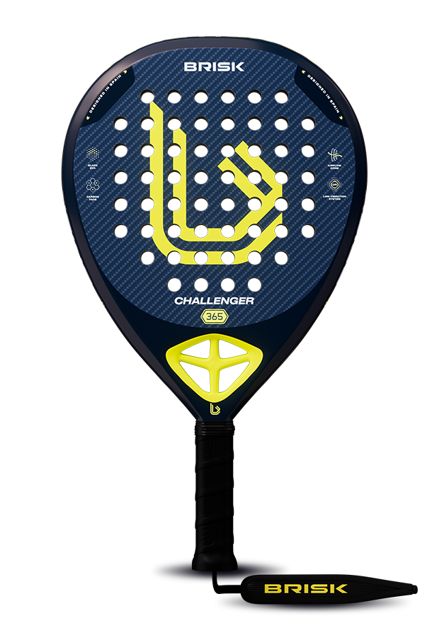 Brisk Challenger 365 Gms Padel Racquet (Designed in Spain)