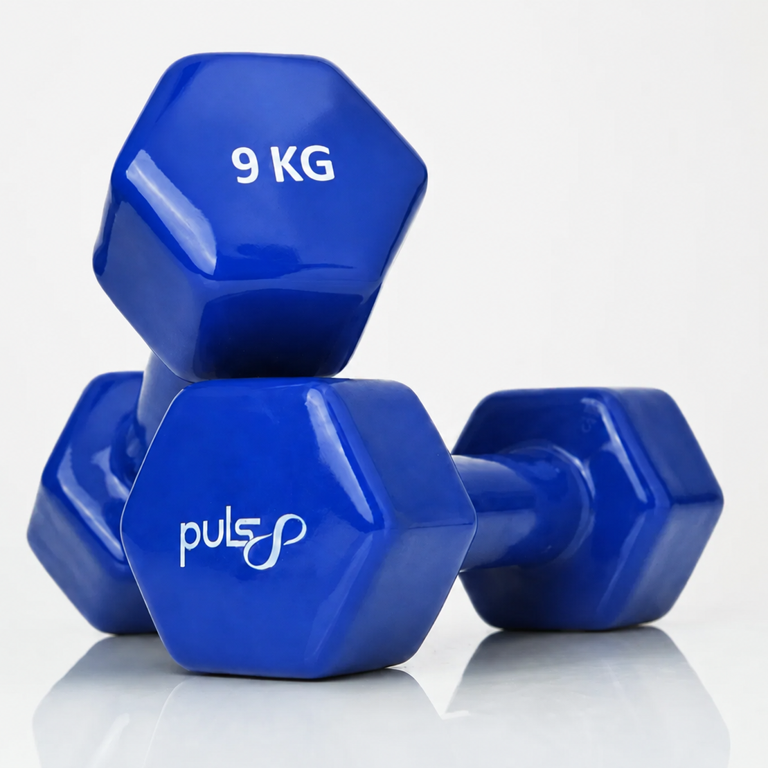 Puls8 Vinyl Hex Dumbbell (Single Dumbbell)
