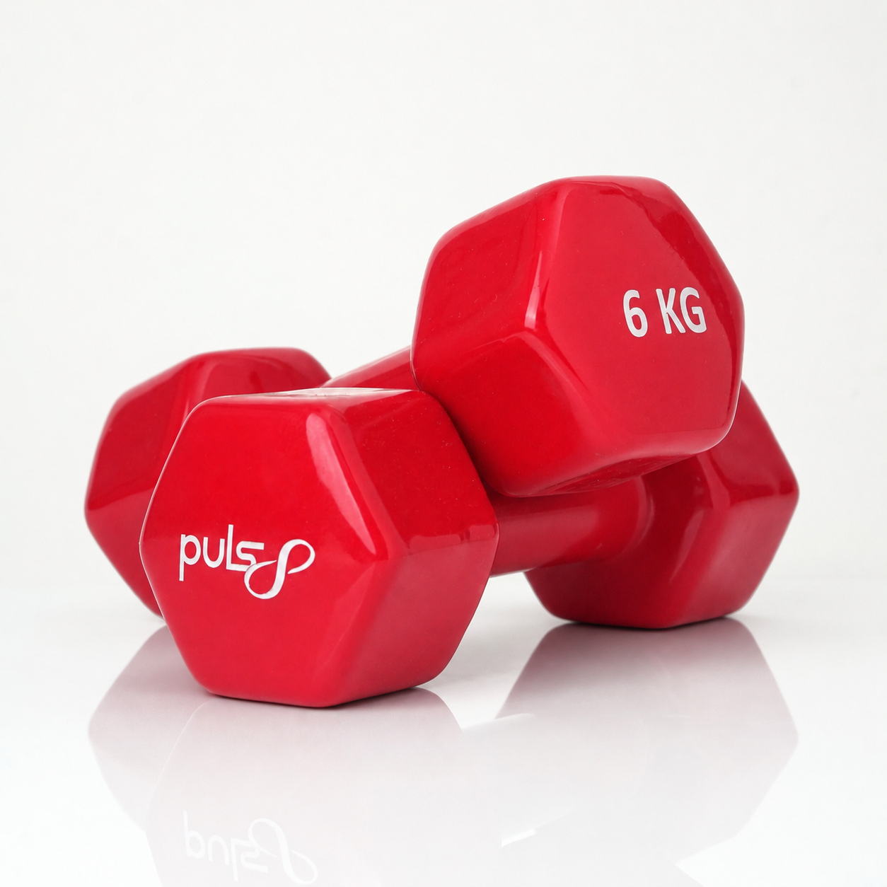 Puls8 Vinyl Hex Dumbbell (Single Dumbbell)