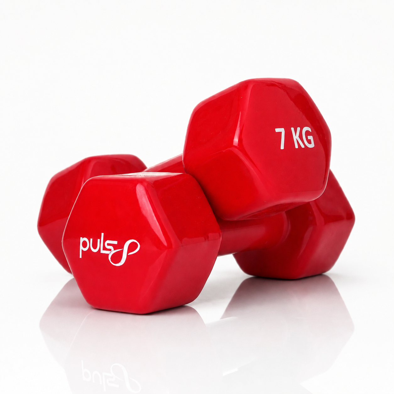 Puls8 Vinyl Hex Dumbbell (Single Dumbbell)