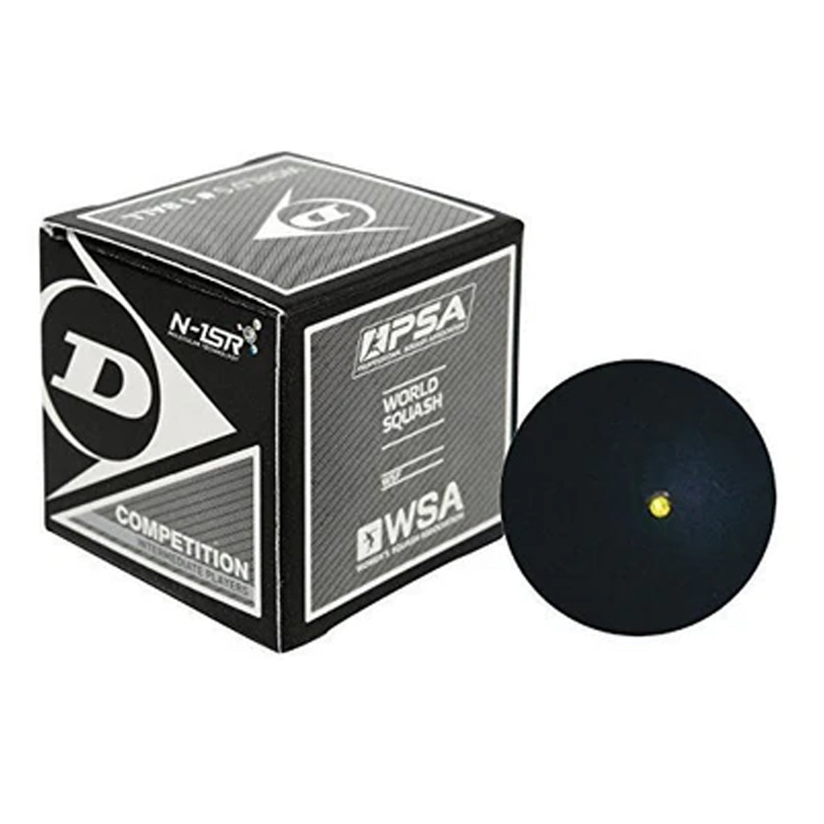 Dunlop Single Dot Competition Squash Ball (Pack of 3)