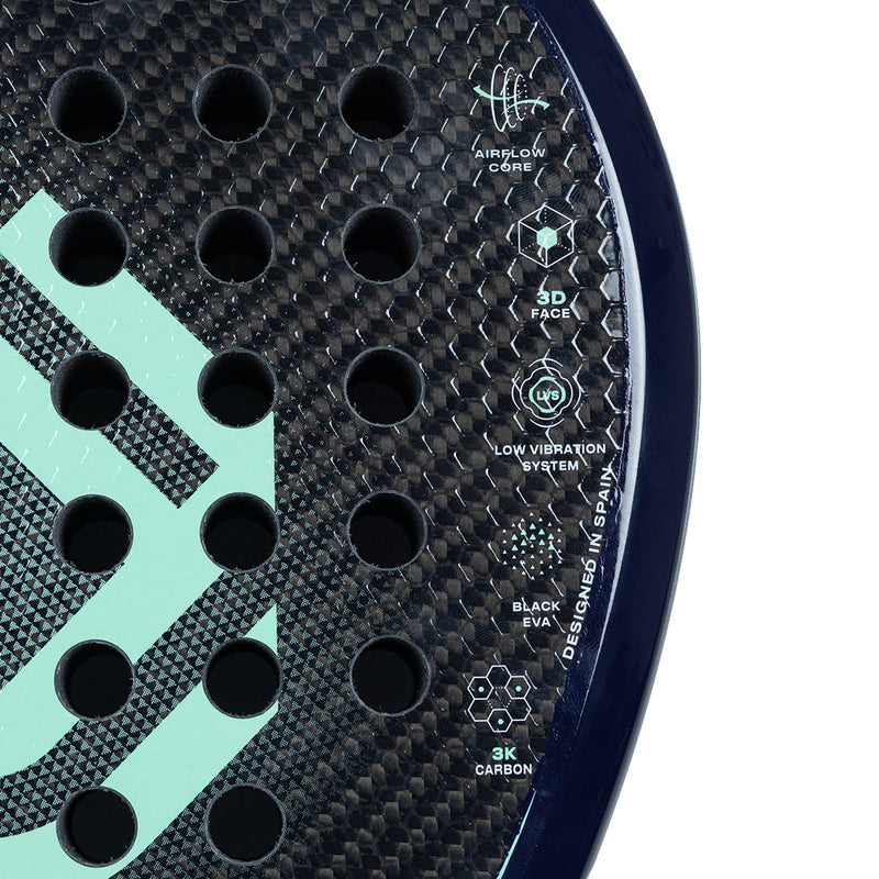 Load image into Gallery viewer, Brisk Elite 365 Gms Padel Racquet (Designed in Spain) left top view
