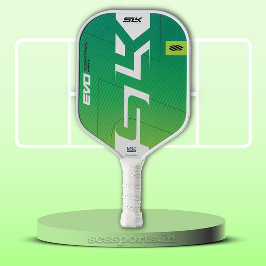 Selkirk SLK Evo Control Max Pickleball Paddle green background