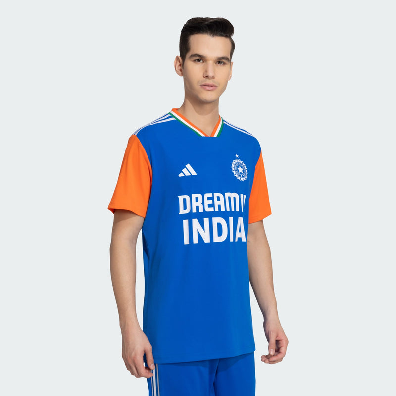 Load image into Gallery viewer, Adidas T20WC India Fan Jersey Cricket Apparel
