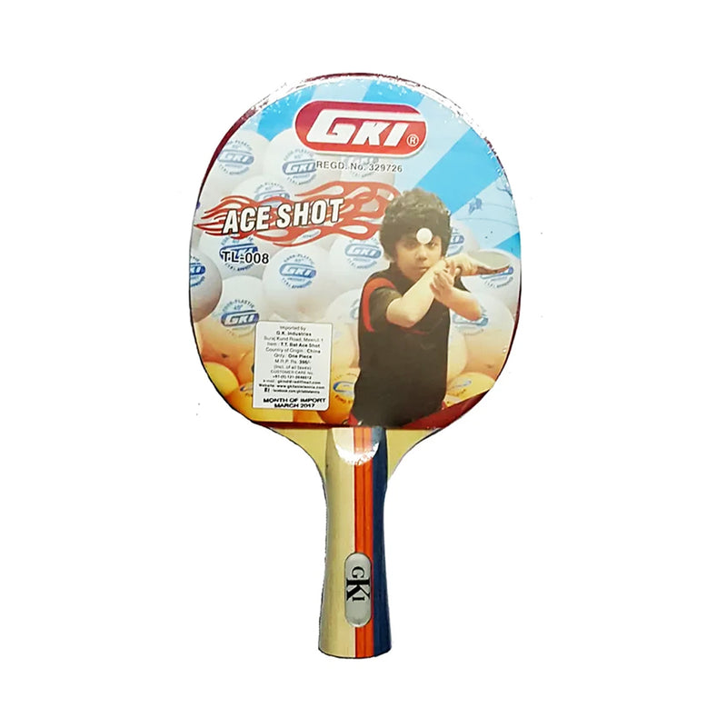 Load image into Gallery viewer, GKI Ace Shot Table Tennis Bat with Cover
