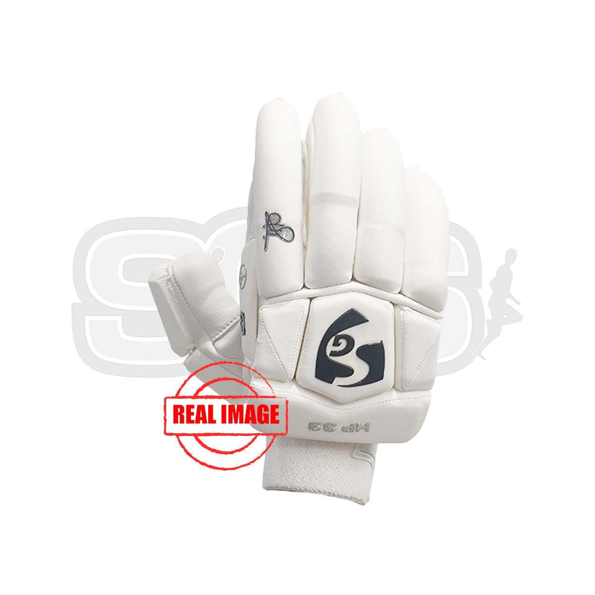 SG HP 33 Cricket Batting Gloves ( White)