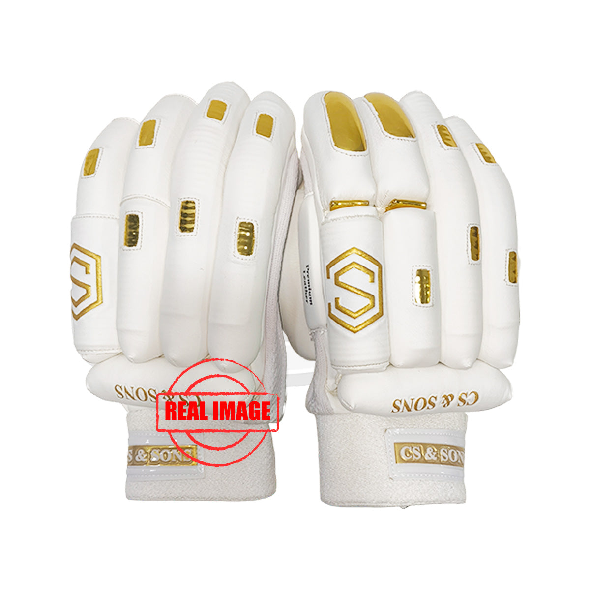 CS & Sons Instinct Plus Gold EDT Cricket Batting Gloves