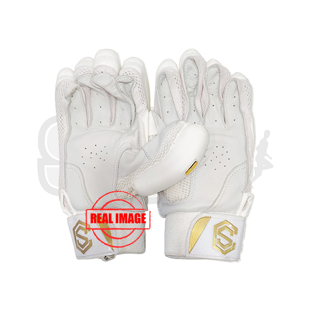 CS & Sons Instinct Plus Gold EDT Cricket Batting Gloves