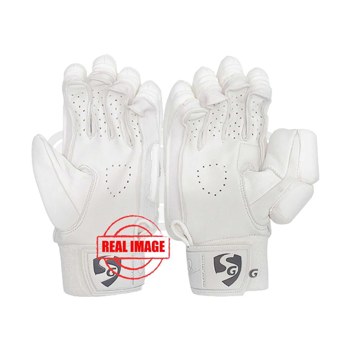 SG HP 33 Cricket Batting Gloves ( White)