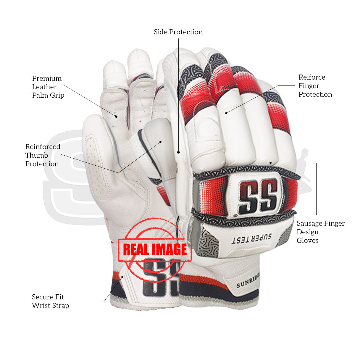 SS Super Test Cricket Batting Gloves