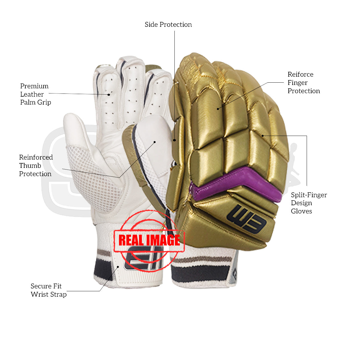 SS Super Test Clr Cricket Batting Gloves