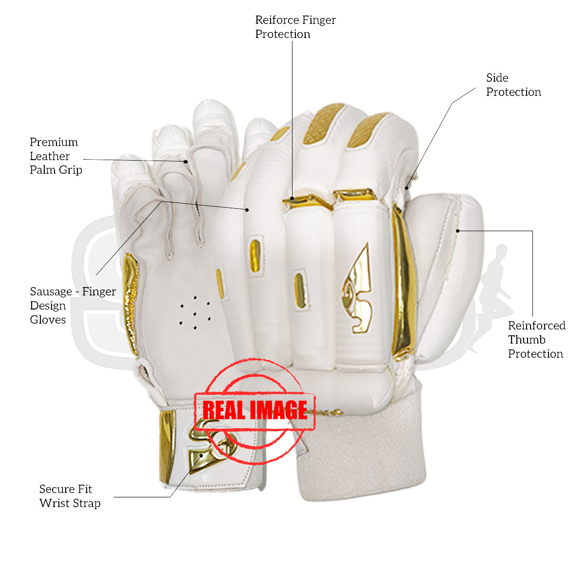 SG Sunny Gold Cricket Batting Gloves