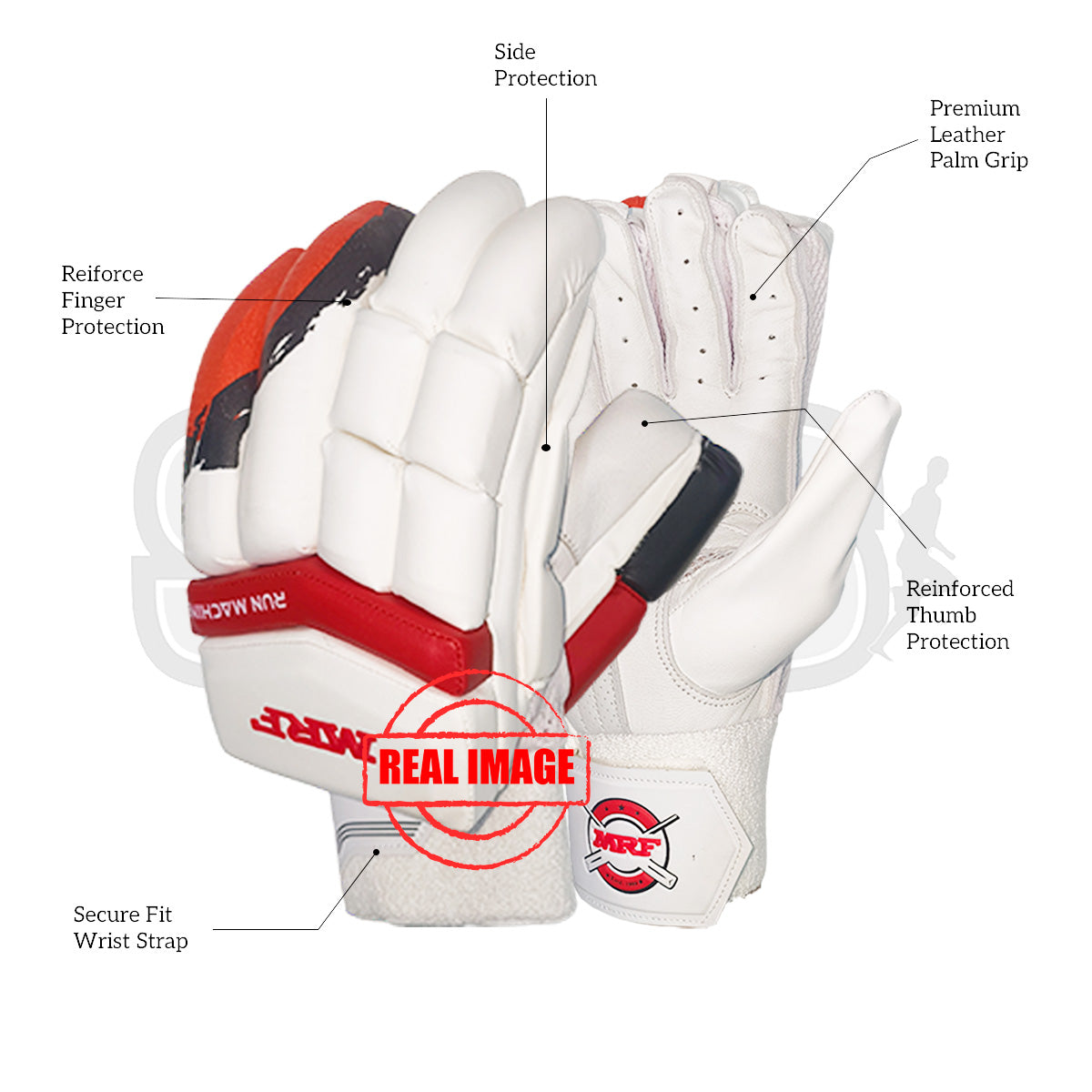MRF Run Machine Cricket Batting Gloves