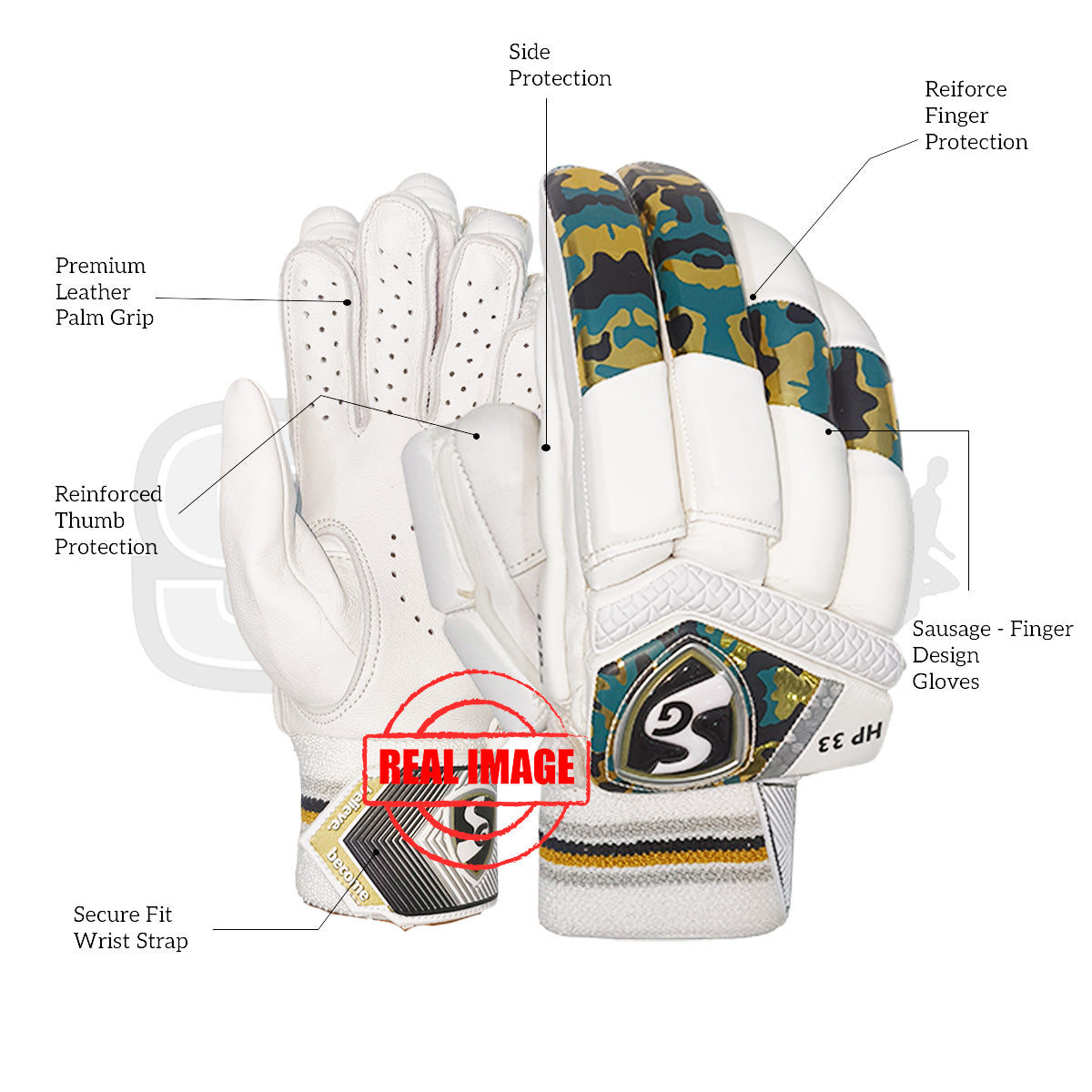SG HP 33 Cricket Batting Gloves