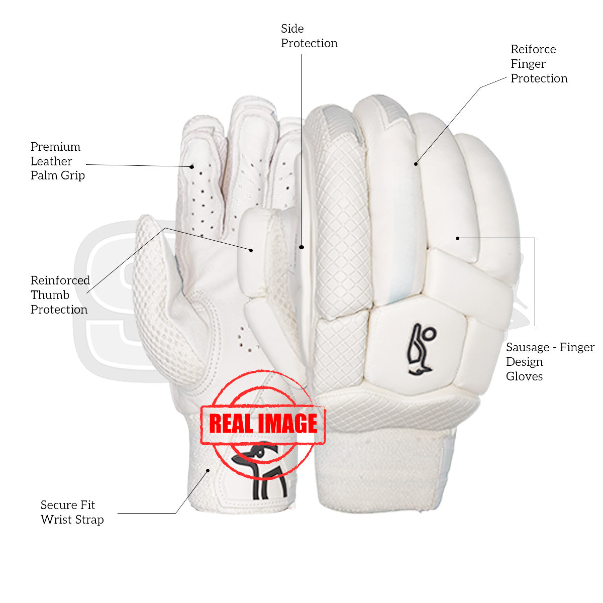 Kookaburra Ghost Pro Players Plus Cricket Batting Gloves
