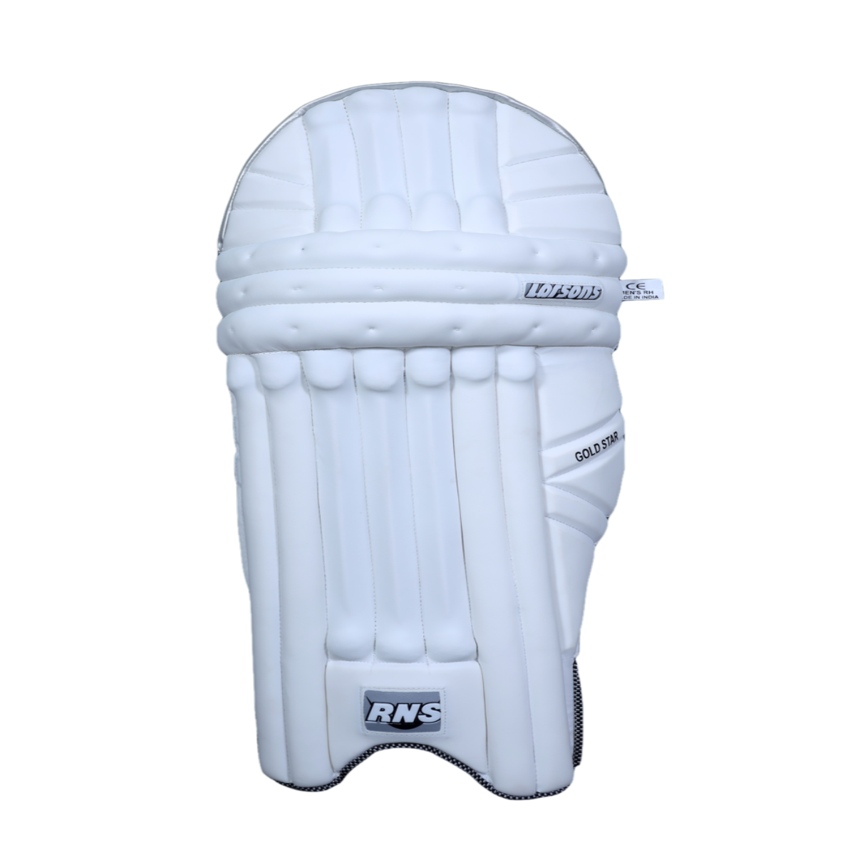 RNS Larsons Gold Star Cricket Batting Pads Back Image