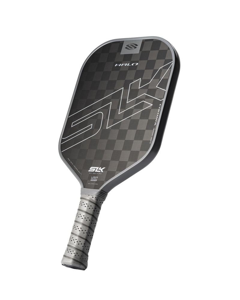 Load image into Gallery viewer, Selkirk SLK Halo Control Max Pickleball Paddle black side view
