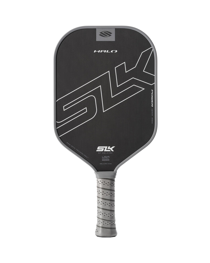 Load image into Gallery viewer, Selkirk SLK Halo Power Max Pickleball Paddle black front
