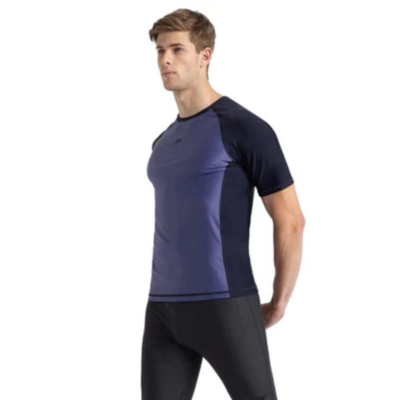 Load image into Gallery viewer, Speedo AM Short Sleeve Sun Top Swimming Costume Male
