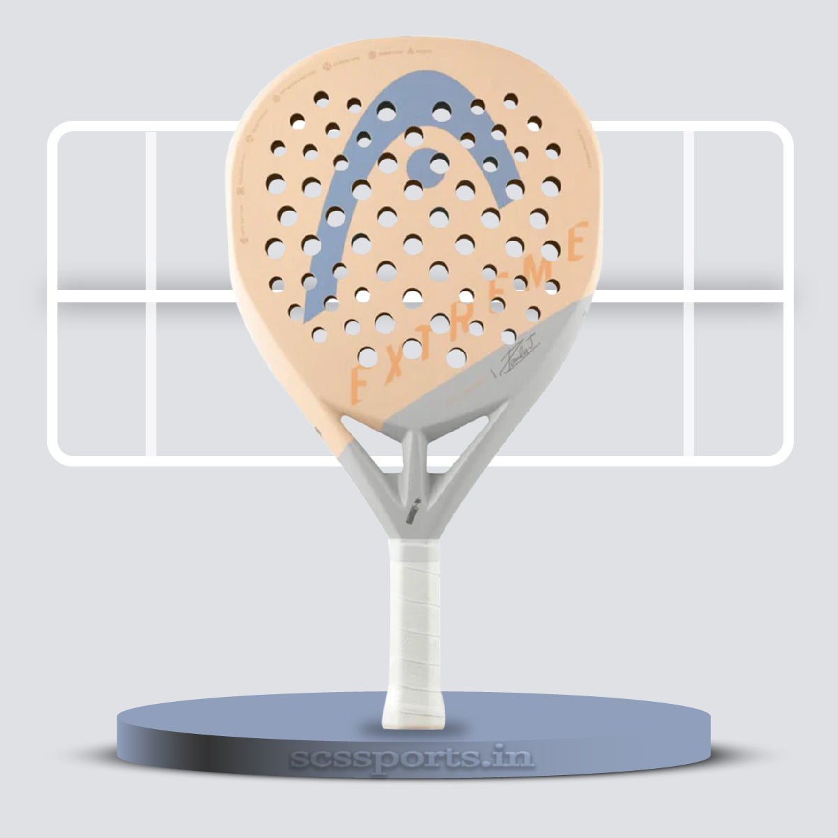 Head Extreme Motion Paula Josemaria 2024 padel racquet designed for power and precision with a unique design
