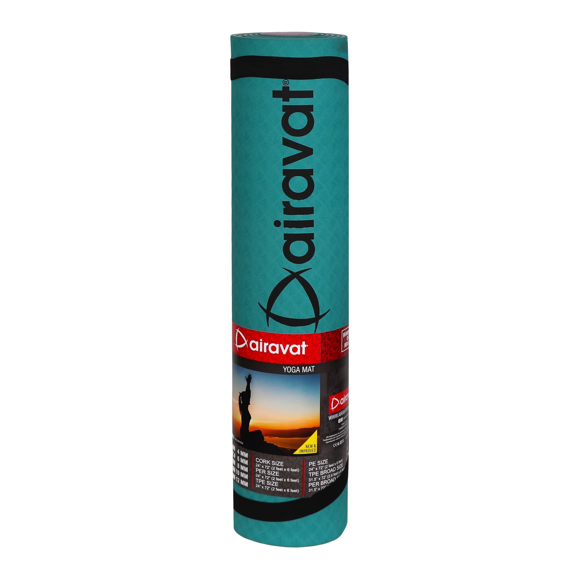 Airavat 6MM 2 Tone TPE  Yoga Mat