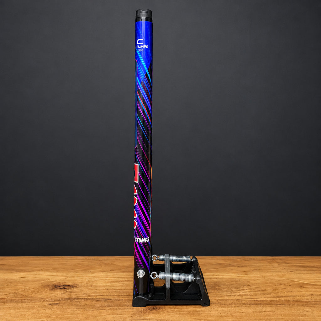 Mcc Stump Led Cricket Spring Stump (3 Stumps & 2 Bails )