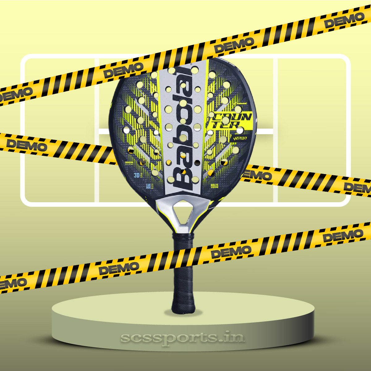 Demo of the Babolat Counter Veron 2025 Padel Racket (2.5) only for Padel players in Mumbai.