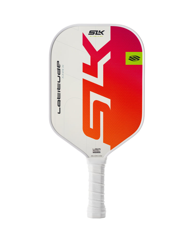 Load image into Gallery viewer, Selkirk SLK Latitude-Max Pickleball Paddle pink whit bg
