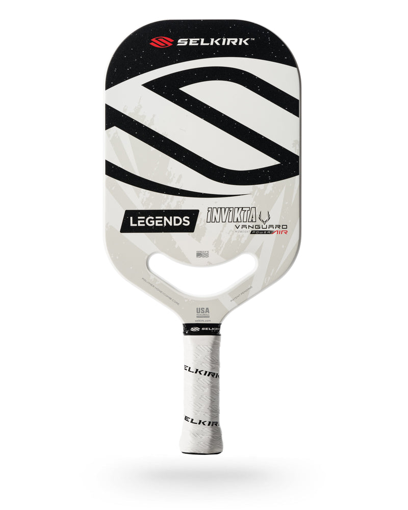 Load image into Gallery viewer, Selkirk Vanguard Power Air-Invikta Pickleball Paddle Black and white front view
