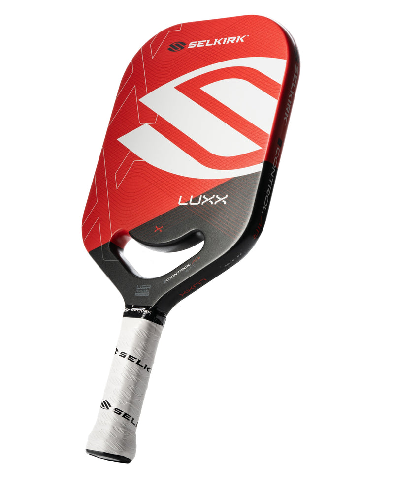 Load image into Gallery viewer, Selkirk Luxx Control Air-Epic Pickleball Paddle red side
