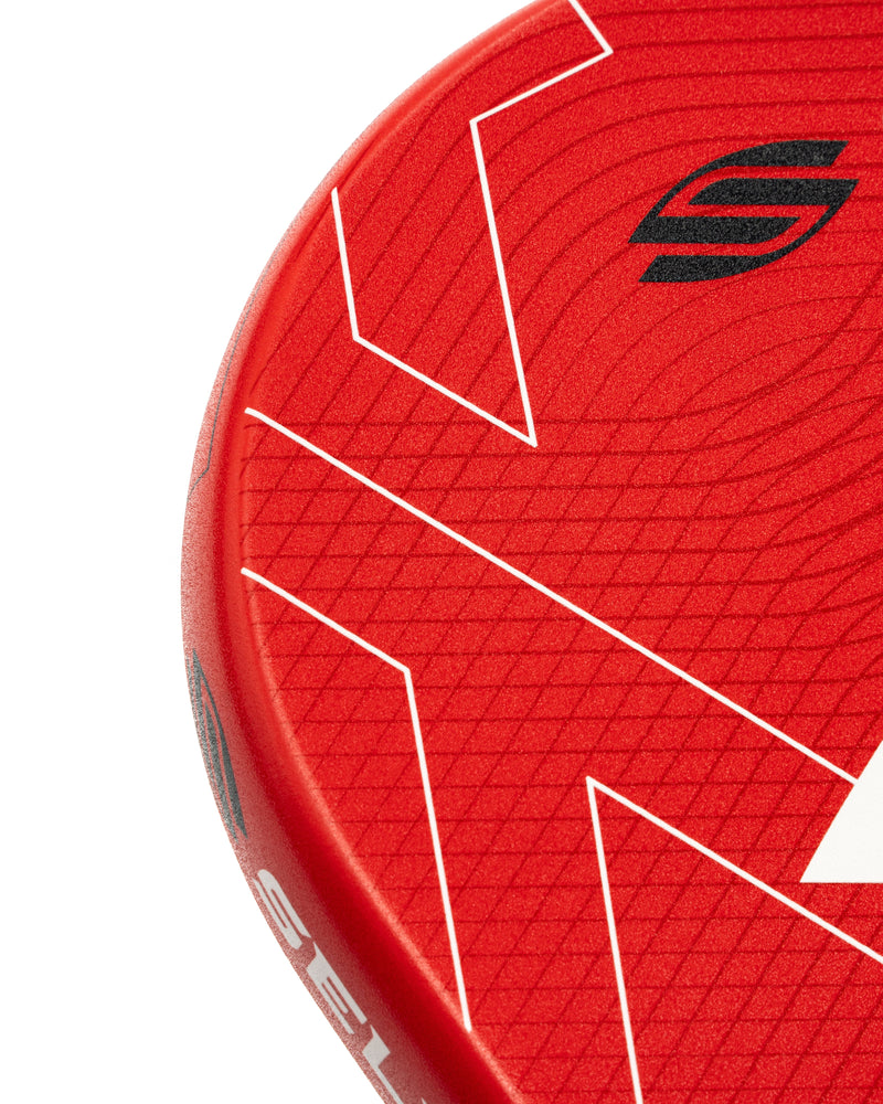 Load image into Gallery viewer, Selkirk Luxx Control Air-Epic Pickleball Paddle red close view
