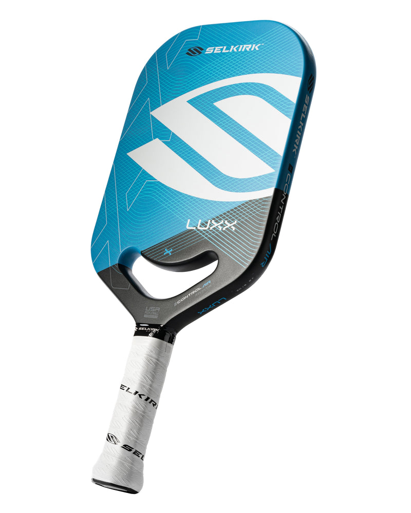 Load image into Gallery viewer, Selkirk Luxx Control Air-Invikta Pickleball Paddle blue side
