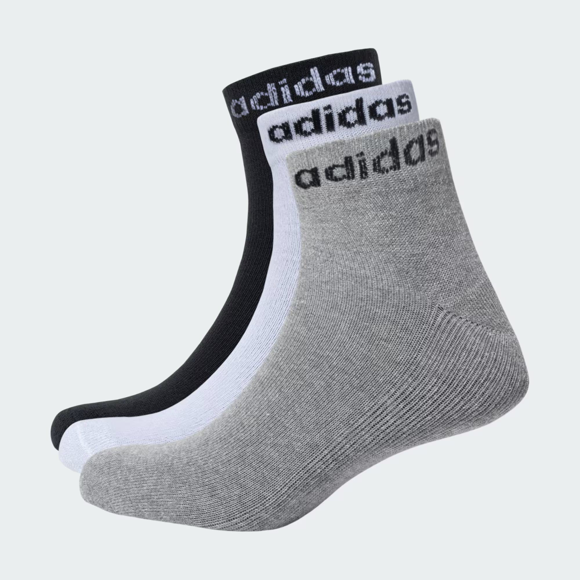 Adidas Linear Ankle Cushioned Socks 3 Pairs