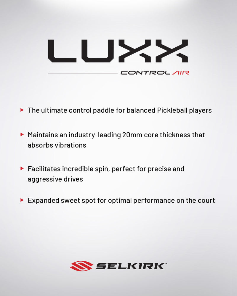 Load image into Gallery viewer, Selkirk Luxx Control Air-Epic Pickleball Paddle red text
