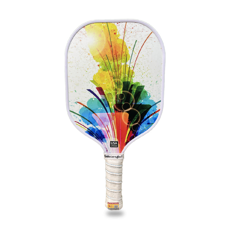 Load image into Gallery viewer, Weierfu Graphite Face Gold Pickleball Paddle Set - single
