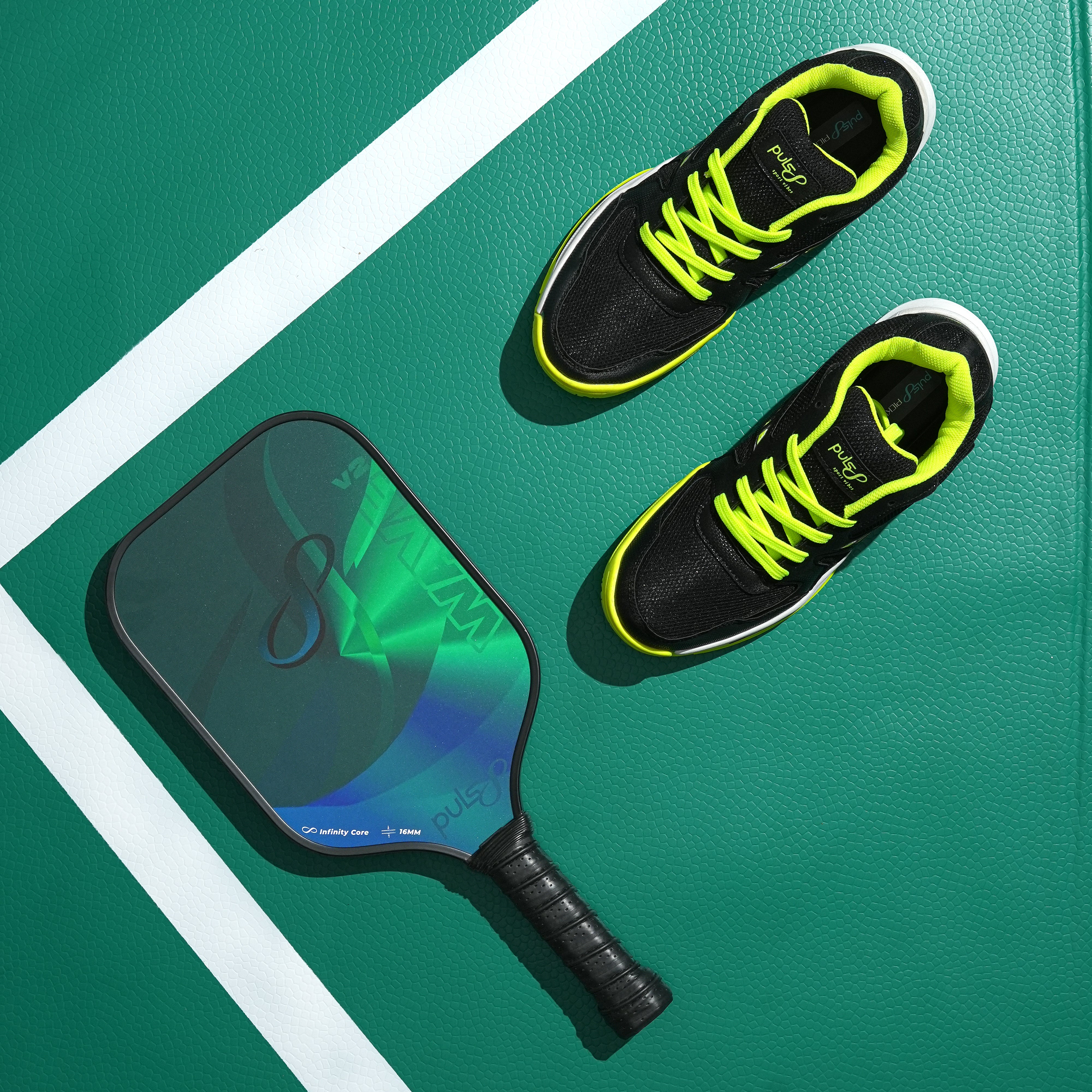 Pulsl8 Pickleball Essentials (1 Paddle + 1 Pair Shoes)
