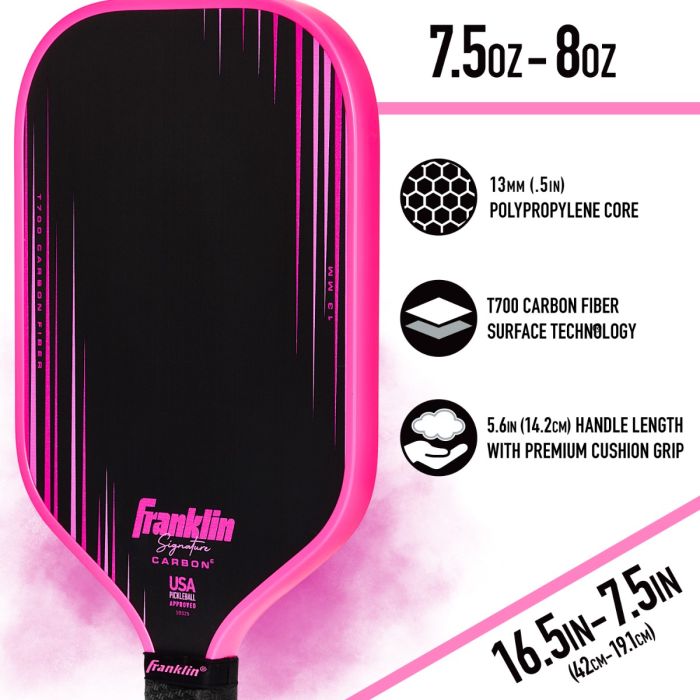 Franklin Signature Carbon Pickleball Paddle (Elongated)